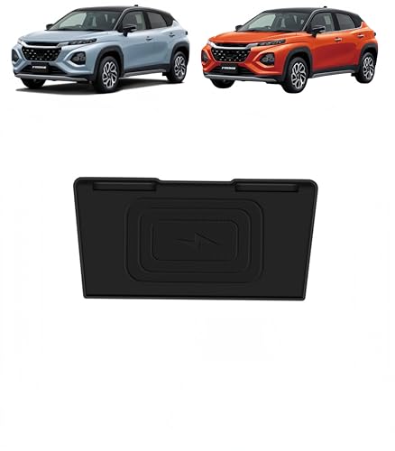 【AyGwbyx】2024年10月-現行 スズキ 新型フロンクス WD系 WE系 専用 内装 センターコンソール ワイヤレス充電 シリコンパッド トレイ インテリア トレイ ゴム素材 ガタガタ音なし 小物入れ 滑り止め キズ防止 FOR FRONX 車種専