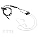 Produktbild Universal Anti-Strahlung Kopfhörer, Air Tube Kopfhörer mit 3,5 mm Jack Built-In Mikrofon, Stereo In-Ear Earbud Headset Rauschunterdrückung für Smartphones Desktop(Schwarz)