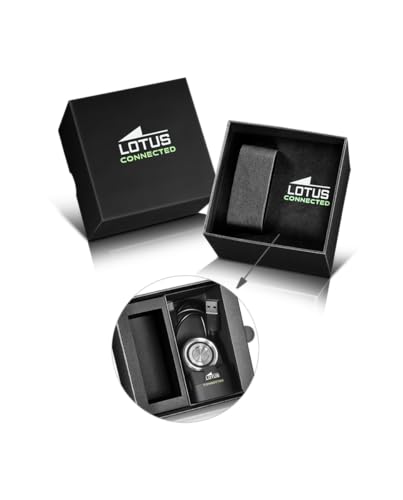Lotus Orologio Intelligente Ibrido Uomo Connected D Gomma Rossa - Analogico Intelligente 20000/6 - Controllo Musica, Contapassi, Notifiche E Rifiuto Chiamate - Fino A 10 Giorni Di Batteria - 3