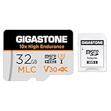 【MLC 10x高耐久】GIGASTONE マイクロsdカード 32GB 10x High Endurance microSDHC UHS-I A1 V30 U3 C10 95MB/s MLC 高耐久 4K UHD ビデオ撮影 防犯カメラ ドライブレコーダー 監視カメラ対応 SDアダプター1枚付き【5年データ復旧・無償交換保証】