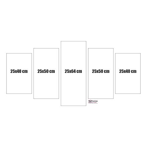 Quadro 5 Peças Escritório Direito Advocacia Deus 129 X 64cm