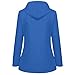Zilosconcy Frauen Plüscher Regen Outdoor Plus Größe Kapuziner Regenmantel Windfeste Jacke Sommer Jeans Damen Leicht