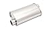 Vibrant 1127 Streetpower Oval Muffler- 3in. Inlet/Outlet