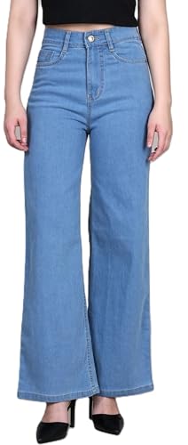 Image of ADBUCKS Wide Leg Jeans for Women | Jeans Pant for Women | High Rise Jean I
