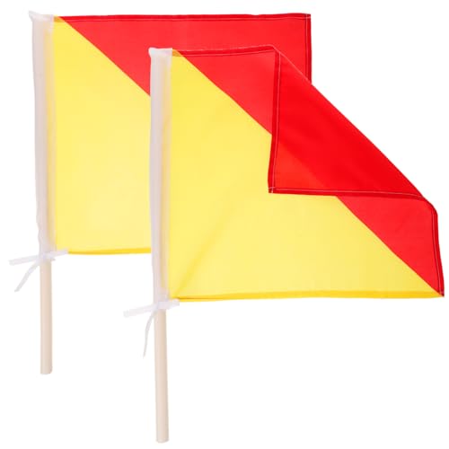 OFFSCH 2pcs Signal Flag Marine Flags and Flag for Sports Racing Game