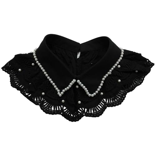 Col collier en dentelle de perles amovible pour tenue formelle