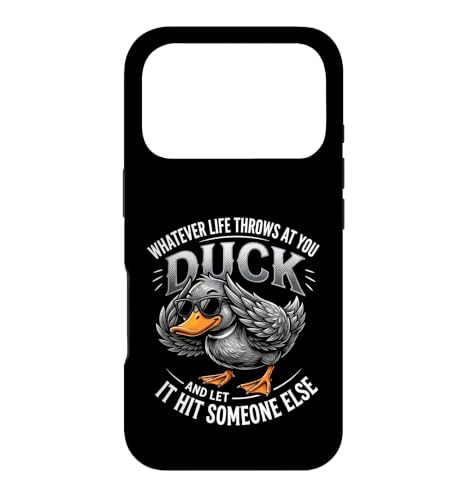 Whatever Life Throws At You Duck Humor Funny Duck Sarcastic �X�}�z�P�[�X iPhone 17 Pro �p