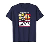 Hockey design. Officially Licensed by Peanuts Graphic Artwork: H02683 Lightweight, Classic fit, Double-needle sleeve and bottom hem