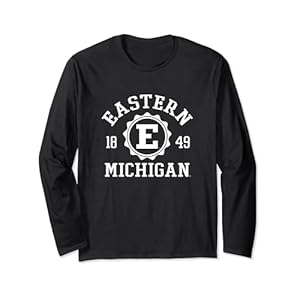 Eastern Michigan Eagles Stamp Officially Licensed Long Sleeve T-Shirt