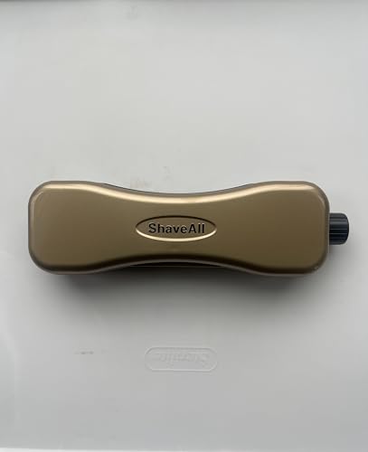 Shave-All Premium Travel Razor Case in Black or Gold, TSA-Approved Grooming Organizer with 2.5oz Liquid Tank, Extra Blade Storage for Business Travel and Daily Use