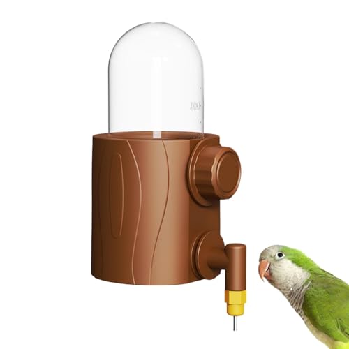 鳥のケージウォーター、鳥のケージの水ディスペンサー - 250mlの給水ボトル - ペットケージの供給、中型の鳥のためのツール容器を飲む