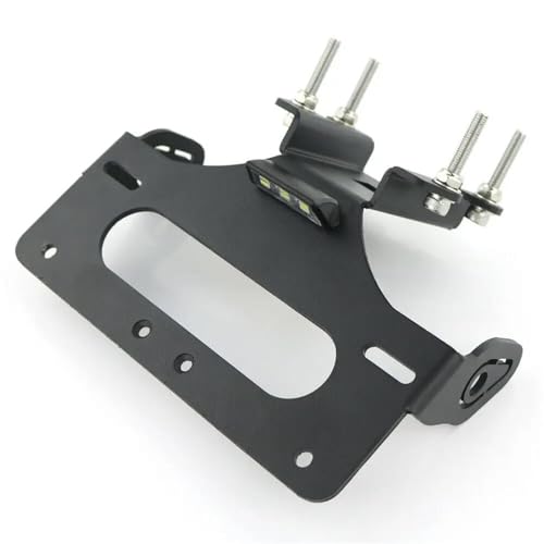 KCBHSH Soporte para Matrícula De Motocicleta, Soporte Plegable para Matrícula para Y&amaha FZ-07/MT-07 2014-2020 MT07 2021-2022 R7 2021-2022 Portamatrículas