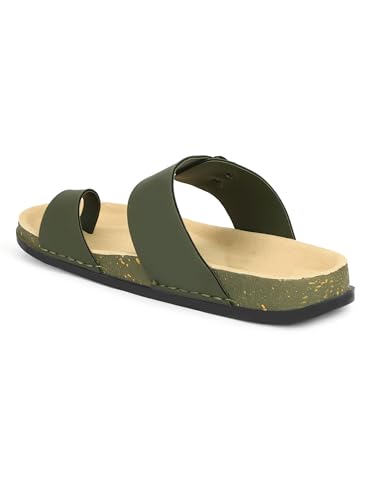 Image of Men Thumb Style Slippers | Ethnic Slip-On Sandals | Traditional Footwear | Comfortable Rubber Sole Chappals | Casual Slippers for Men