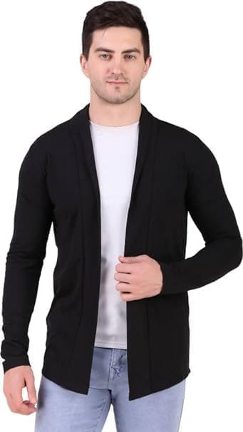 Men’s Cotton Shrug | Open Full Sleeve Shawl Cardigan for Men, Best for Casual Wear-image-22