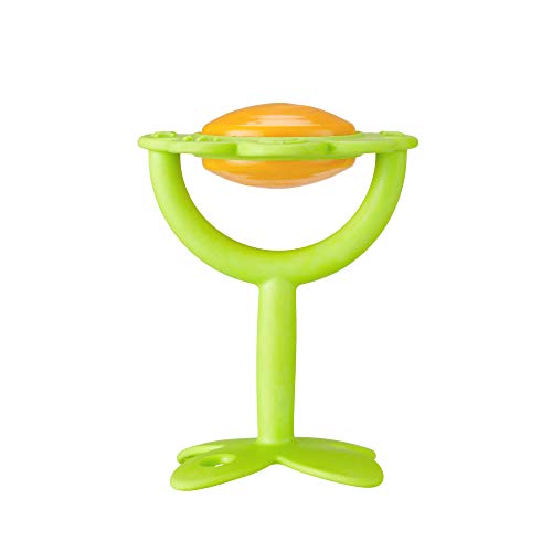 Innobaby Original Teethin' Smart EZ Grip Flower Teether Rattle and Sensory Toy for Babies and Toddlers. BPA Free Teether