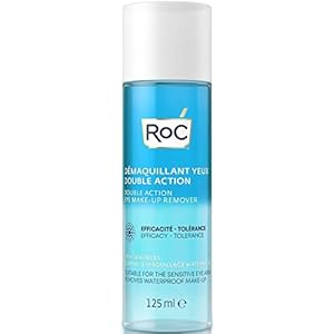 RoC – Double Action Eye Make-Up Remover – Water & Oil Combination – Removes Waterproof Makeup – Minimises Allergy Risks – 125 ml