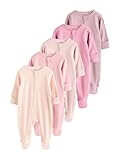 Des essentiels intemporels NEXT Bébé Fille Dors-Bien à Zip Double Sens bébé, Lot de 5 Rose 3 Mois-6 Mois