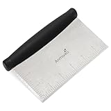 Stainless Steel Metal Griddle Scraper Chopper - Great as Dough Cutter for Bread and Pizza Dough - Multipurpose Kitchen Utensil for Flat Top Griddle - Commercial Quality