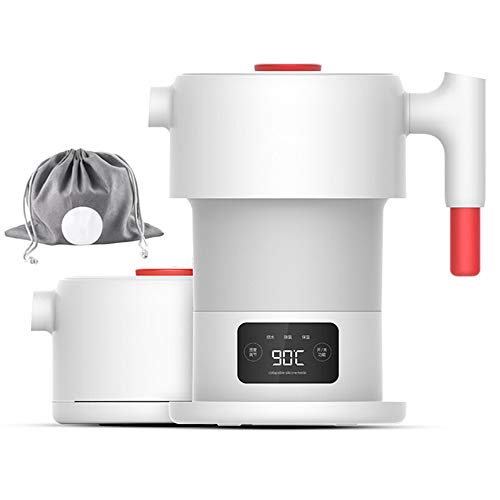 Bouilloire électrique pliable de voyage avec double tension réglable pour l'international
