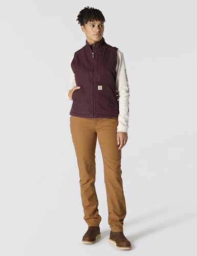 Image of Carhartt Women's Washed Duck Mock Neck Vest