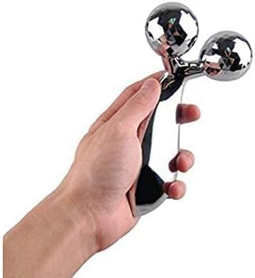 HEXAHOME 3D Manual Powered Face Body Roller Massager, 3D Roller Face Massager Y-Shape Face Lift Tool Firming Beauty Massage Body Face Massager - Silver -pack of -1 2 31n2JJrpDbL