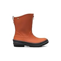BOGS Amanda Plush II Zip Women's Boot, 7 B(M) US, Burnt Orange-Orange