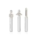 Amana Tool AMS-MRSET 3-Pc Miniature Router Bit Pack with Mini 3/16 Dia Lower Ball Bearing