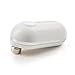 Kitchen Mama Mini Apriscatole Elettrico - Piccolo Tascabile Apri Lattine con Inzio e Stop Easy -Touch, Bordi Sicuri e Lisci, Adatto Viaggio Design Semplice Presa Easy-Grip - Bianco
