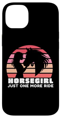 Horsegirl Just One More Ride, Horse Girls Horse Lover Tee �X�}�z�P�[�X iPhone 14 Plus �p