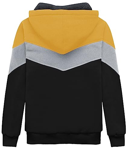 Image of SWISSWELL Boys Fleece Jacket Long Sleeve Sherpa Lined Zip Up Hoodies Soft Warm Sweatshirt Outerwear for Kids 6-15 Years