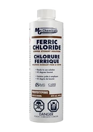 MG Chemicals 415 Ferric Chloride Copper Etchant Solution, 945mL Liquid Bottle