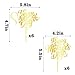 FmiyunEea 12 Pack Gold Happy Mother's Day Cake Toppers - Mirror Acrylic Cake Picks for Mother's Day Party Decorations, Cupcake Toppers for Mom Birthday Party
