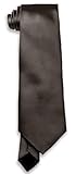 Moda Di Raza - Mens Tie Fashion Necktie 3.5 inches Satin Finish - Charcoal