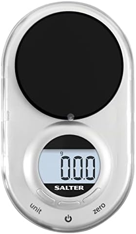 Salter 1260 SVDRA Precision Electronic Scale, Micro Pocket Scales, Max Capacity 500 g, Measures in 0.05 g Increments, Neat Storage, Large LCD Display, Compact, Discreet Design, Metric/Imperial
