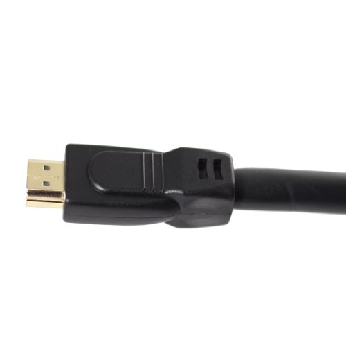 Cable HDMI 24 AWG con Ethernet de 50 pies en color negro para largas distancias