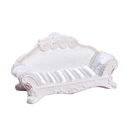 Schmuck Display-Dame Modell Kleid Hochhackige Schuhe Ohrring Halskette Ring Schmuckhalter Ständer Display Prinzessin Kleid Halskette Schmuckständer Halter für Frauen Mädchen Geschenke, Weiß 14*8* Cover