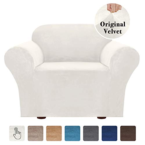 Velvet Stretch Sofa Cover 1 Cushion Couch Covers Armchair Covers for Living Room