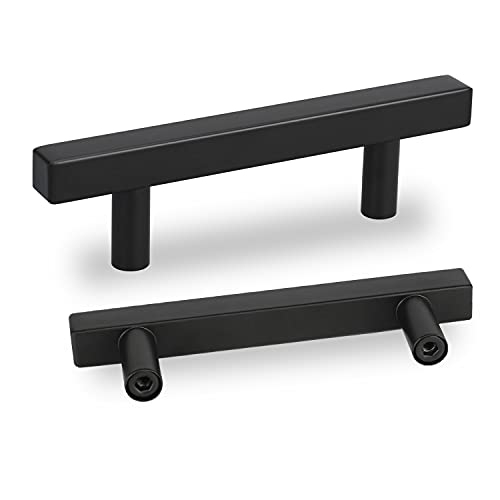 Peaha Black Cabinet Pulls 3 inch Black Drawer Pulls 15 Pack - PHJ22BK Black Cabinet Handles Bar Pulls for Cabinets Black Cabinet Hardware Kitchen Pulls for Cabinets Black
