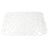 Kitchen Sink Mats,Adjustable PVC Sink Protector Mats for Stainless Steel or Porcelain Sink,Dish Drying Mat for Kitchen Sink Countertop(transparent)