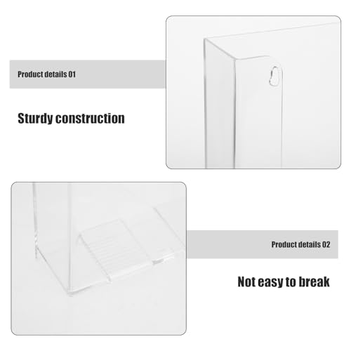 Organisateur de documents en acrylique transparent Angoily pour bureau