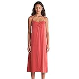  Salsa Jeans Vestido Largo Empire de Tirantes para Mujer Mujer Color: 6222 Rojo Talla: XS