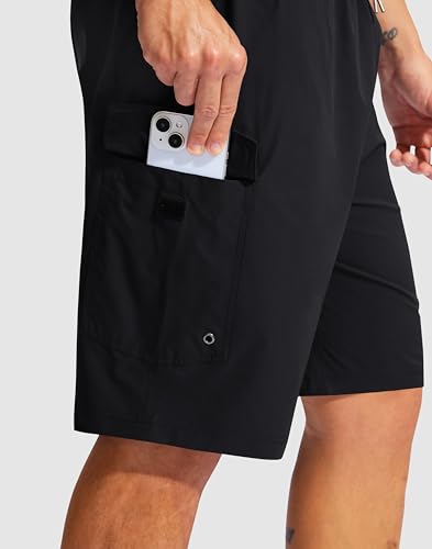 Men's Swim Trunks No Liner 9" Board Shorts Quick Dry Bathing Suit Swimming Beach Shorts for Men with 3 Pockets3