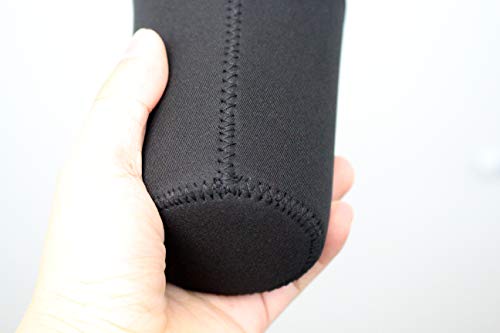 Image of 3 Pack Reusable Iced Coffee Sleeves - Xumbtvs Insulator Sleeve for Cold Beverages, Neoprene Coffee Cup Holder (Black)