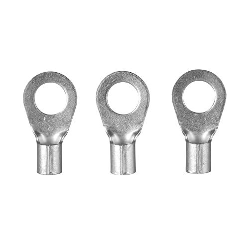 ERKO - ERKO Lot de 10 cosses à anneau professionnelles non isolées pour vis M6 et taille de fil de 1,5 ÷ 2,5 mm², fabriquées selon la norme DIN 46234.