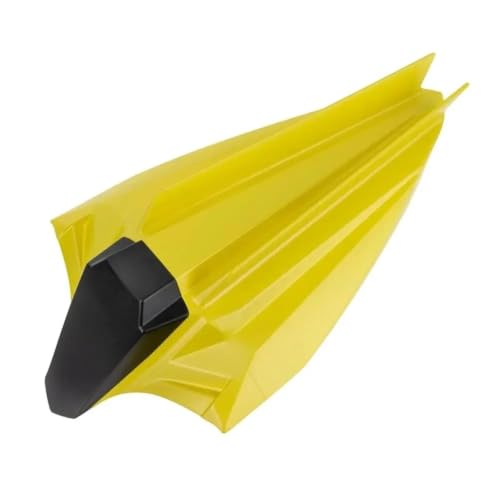 Capot de selle passager aérodynamique avec cache selle arrière jaune