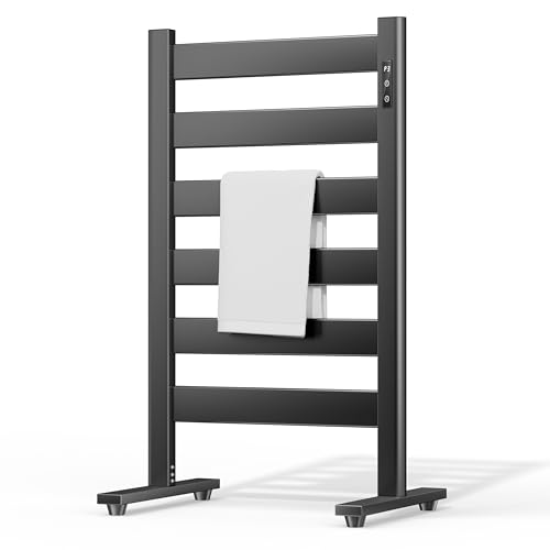 Sawlece Heated Towel Rack with LED Timer