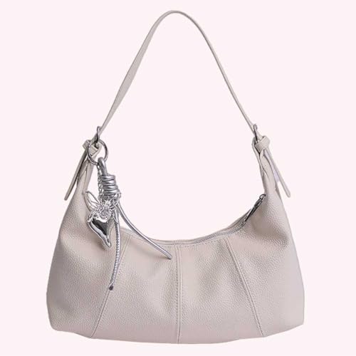 Shoulder Bag Trendy Top Handle Handbag Casual Cresent Bag for Women (Red)4