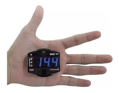 Stetsom Minivt Digital Display Mini Voltmeter High Accuracy Blue Led 7V~30V Automotive Car Motorcycle Battery Voltage Panel Meter Easy Connection Remote Power For Car Audio Systems #TOP7