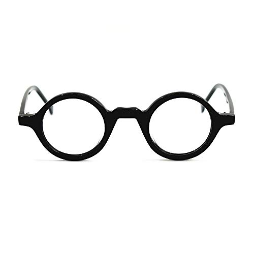 Image of Hand Made Small Vintage Round Eyeglass Frames Full Rim Acetate Glasses B002