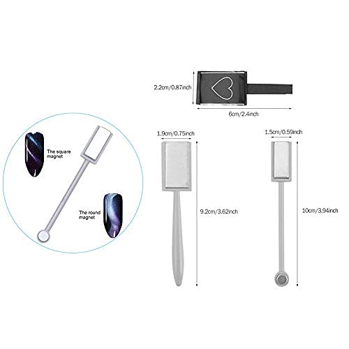 Miniatura 6 de Varita de imán de gel de ojo de gato 3D, imán de uñas para efecto magnético de ojo de gato, esmalte LED, manicura de gel UV, herramientas de arte de